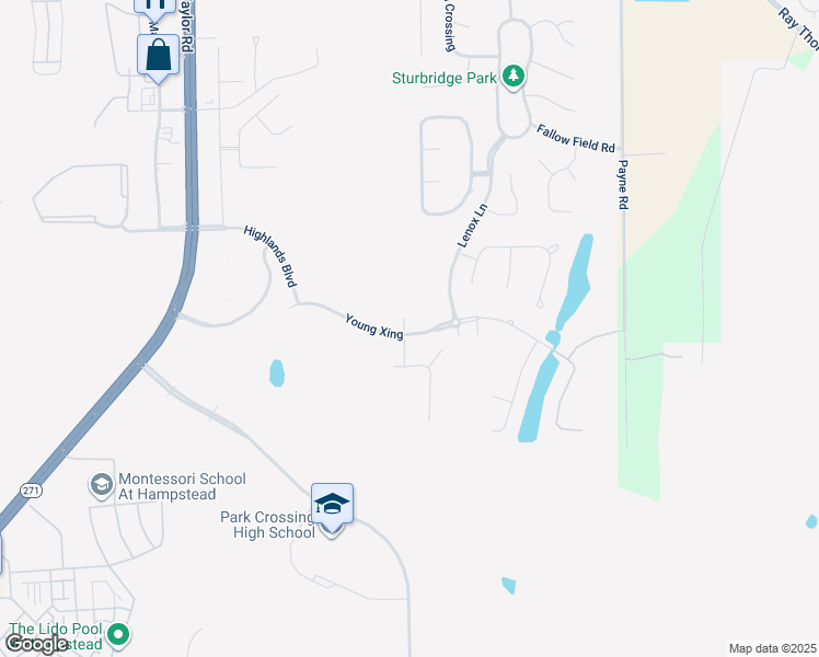 map of restaurants, bars, coffee shops, grocery stores, and more near 9513 Leewood Court in Montgomery