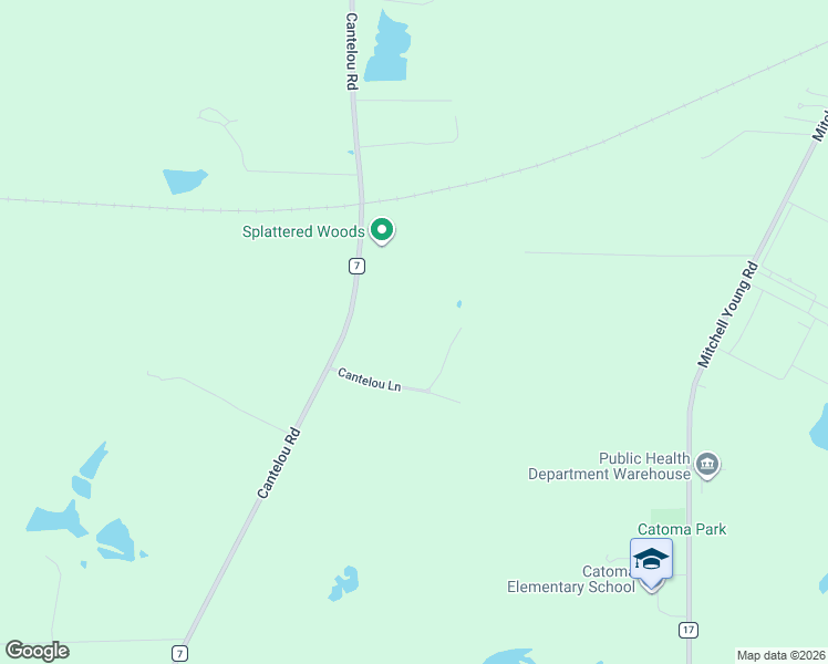 map of restaurants, bars, coffee shops, grocery stores, and more near 1477 Cantelou Road in Montgomery