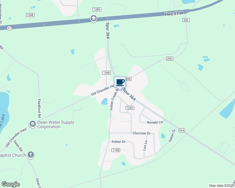 map of restaurants, bars, coffee shops, grocery stores, and more near 13679 Texas 364 Spur in Tyler