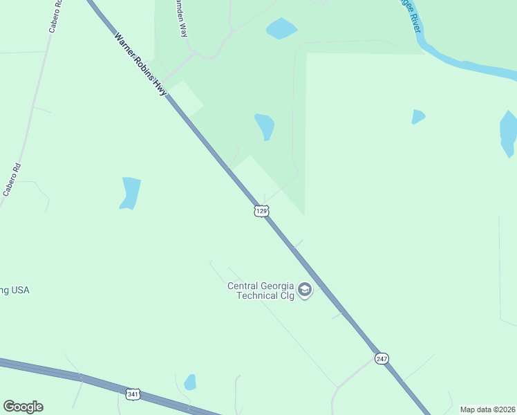 map of restaurants, bars, coffee shops, grocery stores, and more near River Ridge Drive in Hawkinsville