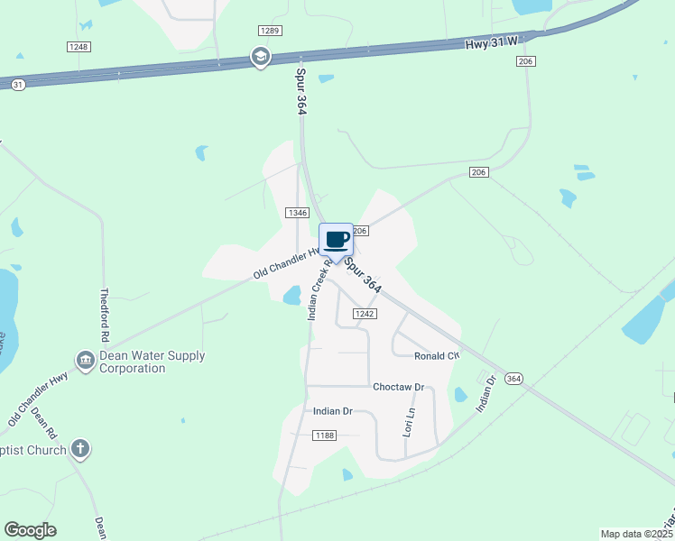 map of restaurants, bars, coffee shops, grocery stores, and more near 13679 Texas 364 Spur in Tyler