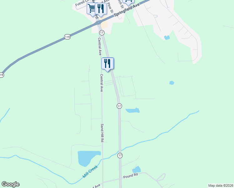map of restaurants, bars, coffee shops, grocery stores, and more near 45 Georgia 17 in Guyton