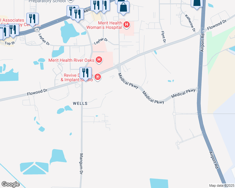 map of restaurants, bars, coffee shops, grocery stores, and more near in Jackson