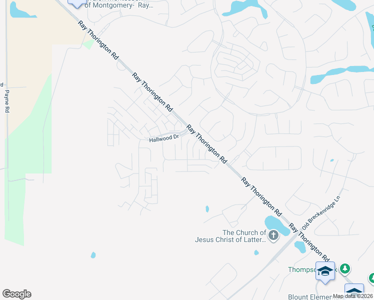 map of restaurants, bars, coffee shops, grocery stores, and more near 1343 Cameron Court in Montgomery