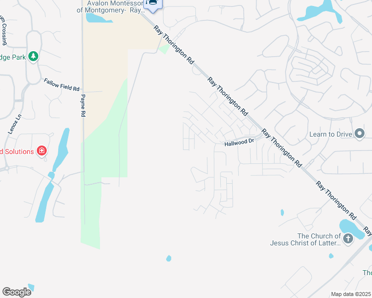 map of restaurants, bars, coffee shops, grocery stores, and more near 1272 Westfield Ln in Montgomery