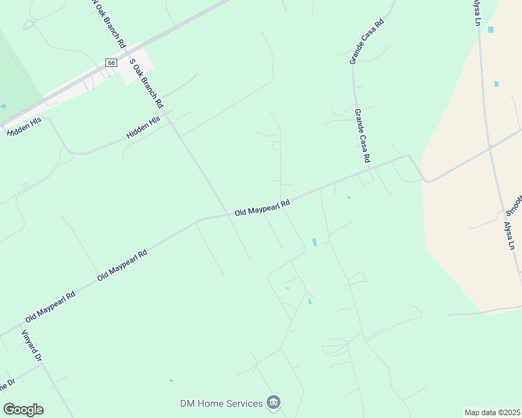 map of restaurants, bars, coffee shops, grocery stores, and more near Old Maypearl Road in Waxahachie
