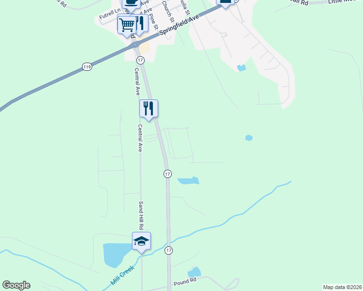 map of restaurants, bars, coffee shops, grocery stores, and more near 51 Georgia 17 in Guyton