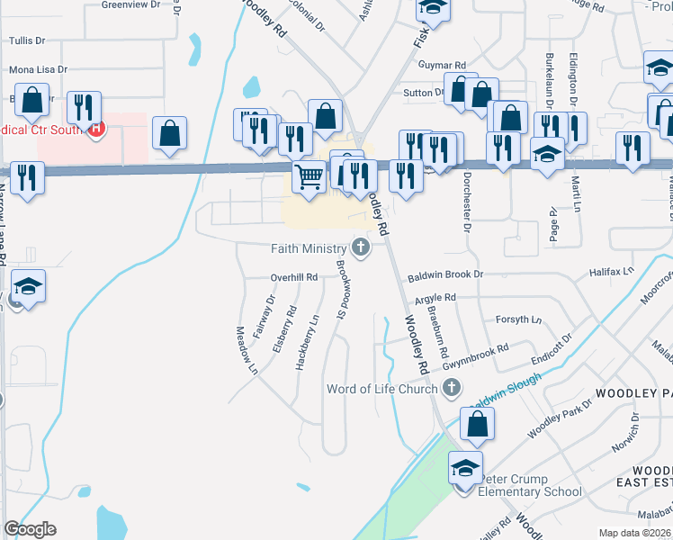 map of restaurants, bars, coffee shops, grocery stores, and more near in Montgomery