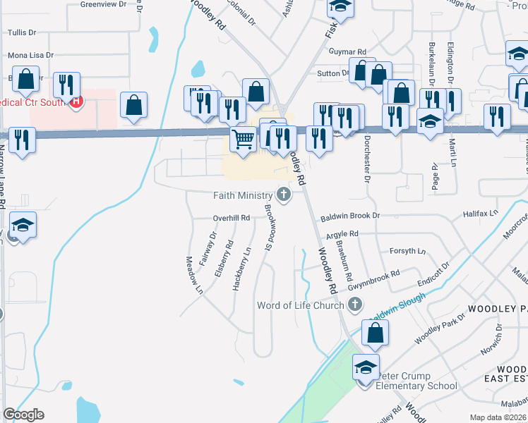 map of restaurants, bars, coffee shops, grocery stores, and more near in Montgomery