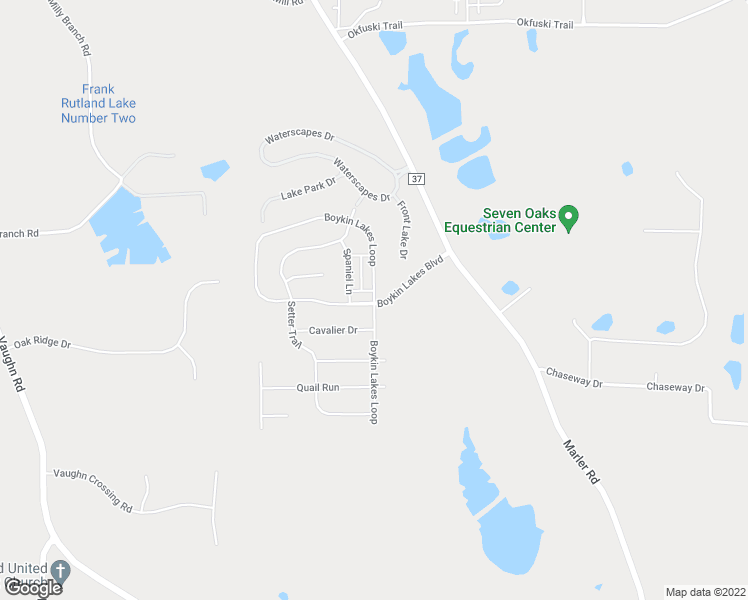 map of restaurants, bars, coffee shops, grocery stores, and more near Boykin Lakes Loop in Pike Road