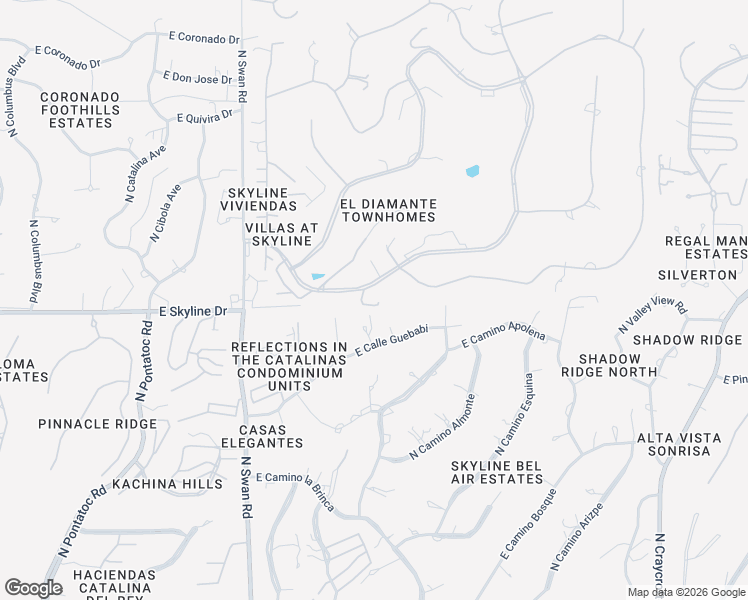map of restaurants, bars, coffee shops, grocery stores, and more near 4910 East Mission Hill Drive in Tucson