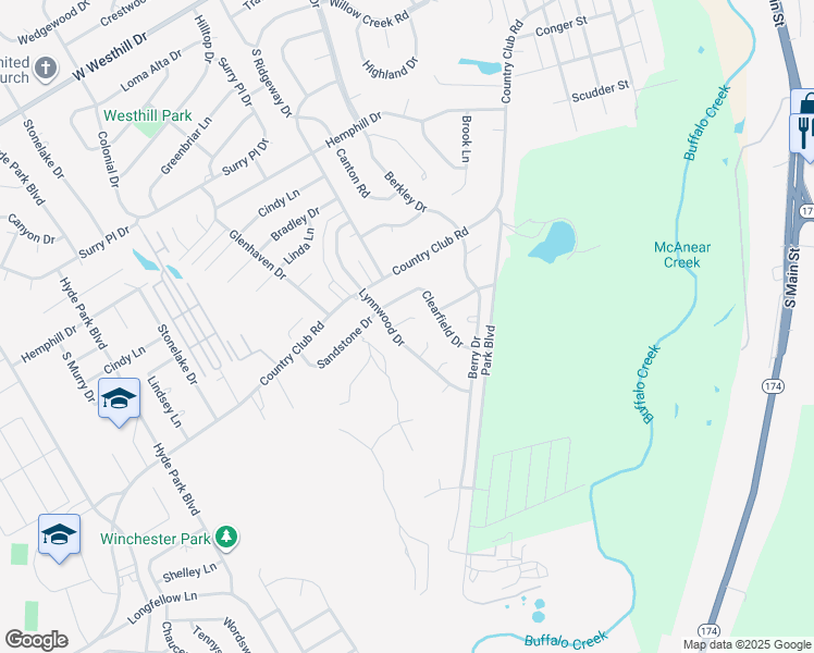 map of restaurants, bars, coffee shops, grocery stores, and more near 1112 Lynnwood Court in Cleburne