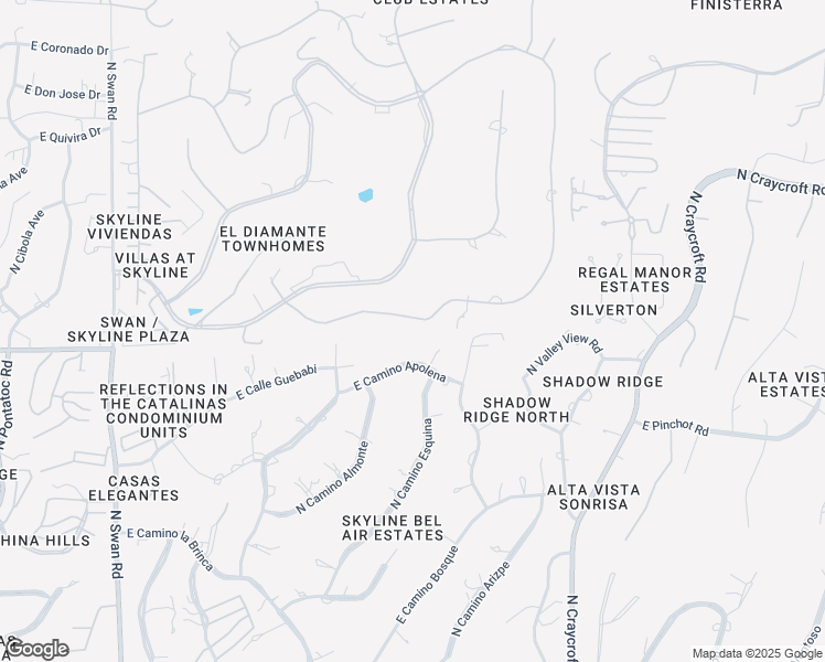 map of restaurants, bars, coffee shops, grocery stores, and more near 5212 East Gleneagles Drive in Tucson