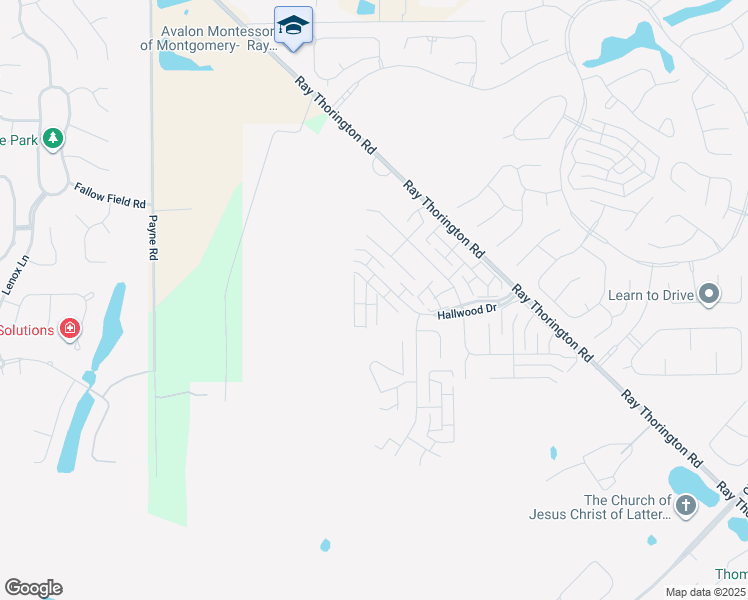 map of restaurants, bars, coffee shops, grocery stores, and more near 1233 Westfield Ln in Montgomery