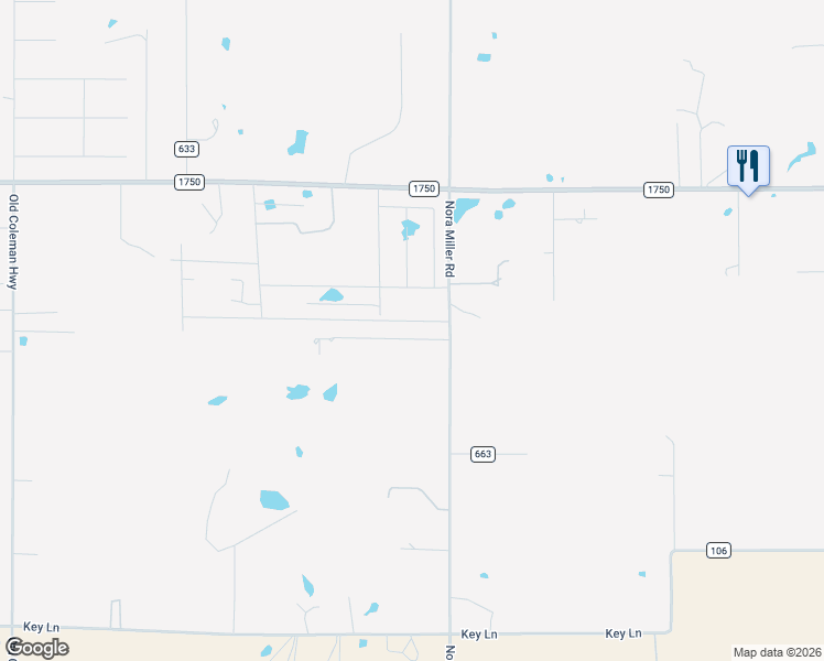 map of restaurants, bars, coffee shops, grocery stores, and more near 635 County Road 118 in Abilene