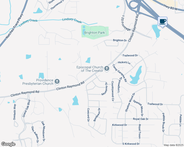 map of restaurants, bars, coffee shops, grocery stores, and more near 1484 Clinton Raymond Road in Clinton