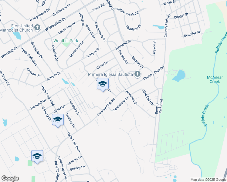 map of restaurants, bars, coffee shops, grocery stores, and more near 1201 Gregory Court East in Cleburne