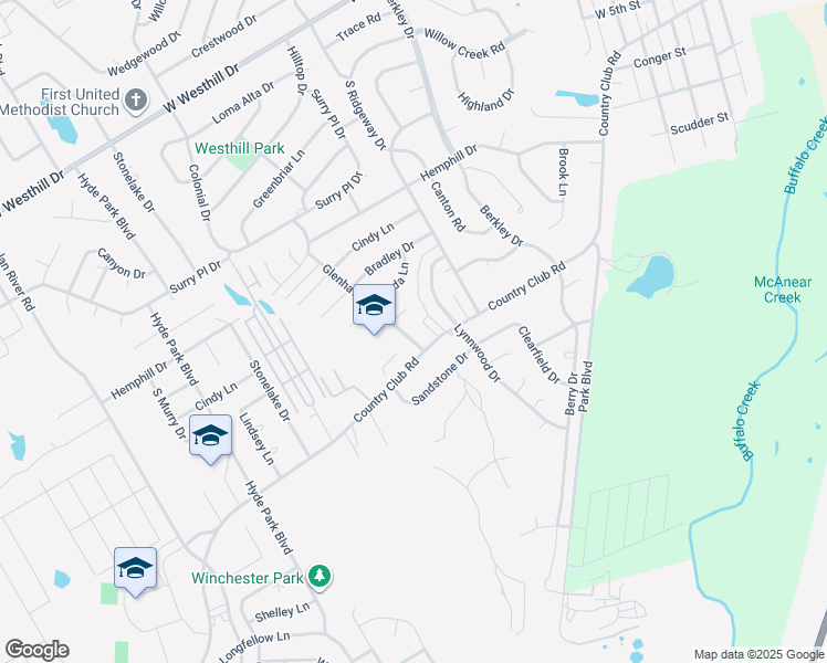 map of restaurants, bars, coffee shops, grocery stores, and more near 1505 Glenhaven Drive in Cleburne
