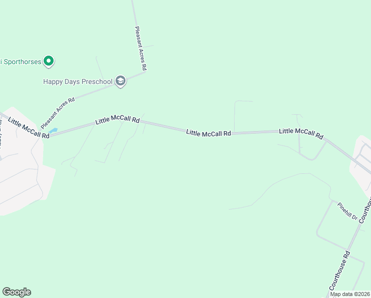 map of restaurants, bars, coffee shops, grocery stores, and more near 1536 Little McCall Road in Guyton