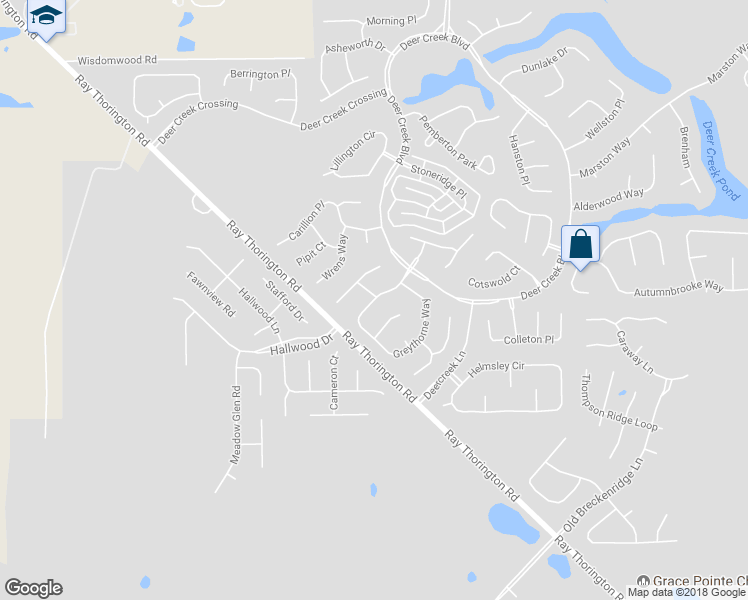 map of restaurants, bars, coffee shops, grocery stores, and more near 9366 Greythorne Way in Montgomery