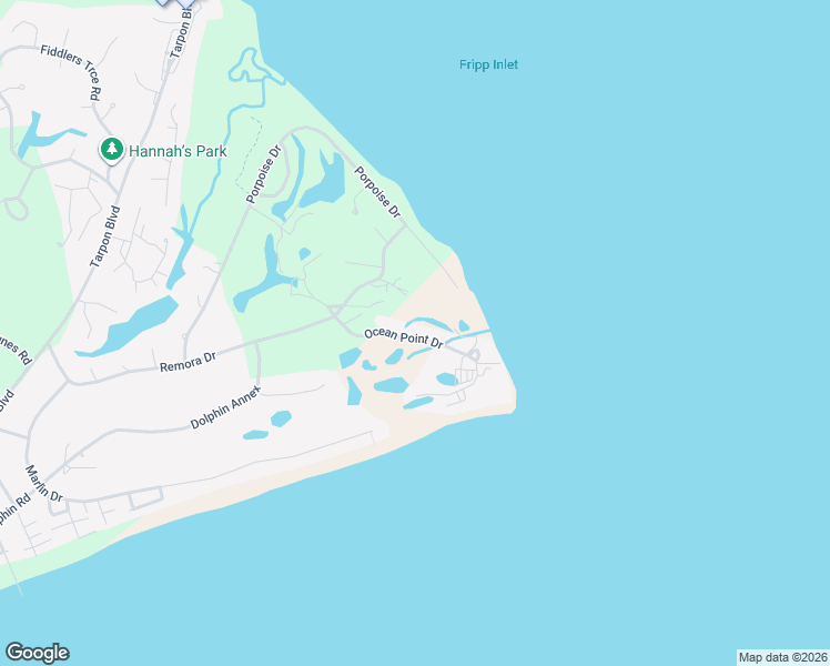 map of restaurants, bars, coffee shops, grocery stores, and more near 113 Ocean Point Ln in Fripp Island