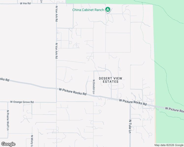 map of restaurants, bars, coffee shops, grocery stores, and more near 9930 West Picture Rocks Road in Tucson