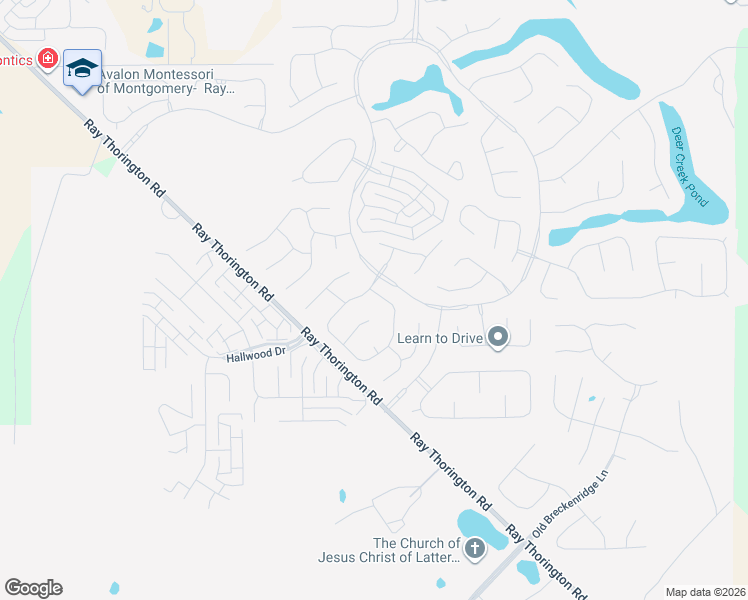 map of restaurants, bars, coffee shops, grocery stores, and more near 9685 Greythorne Way in Montgomery