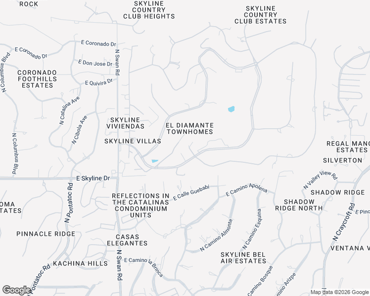 map of restaurants, bars, coffee shops, grocery stores, and more near 4941 East Mission Hill Drive in Tucson