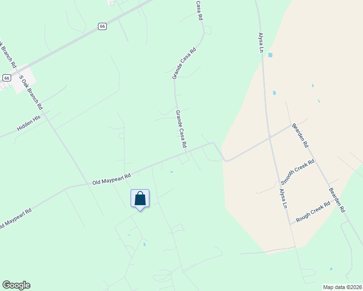 map of restaurants, bars, coffee shops, grocery stores, and more near 543 Grande Casa Road in Waxahachie