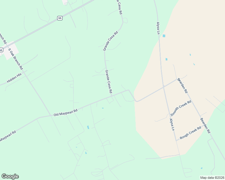 map of restaurants, bars, coffee shops, grocery stores, and more near 543 Grande Casa Road in Waxahachie