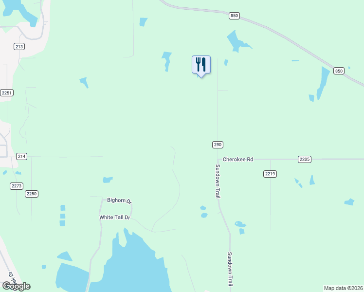 map of restaurants, bars, coffee shops, grocery stores, and more near 10857 Deer Creek Drive in Tyler