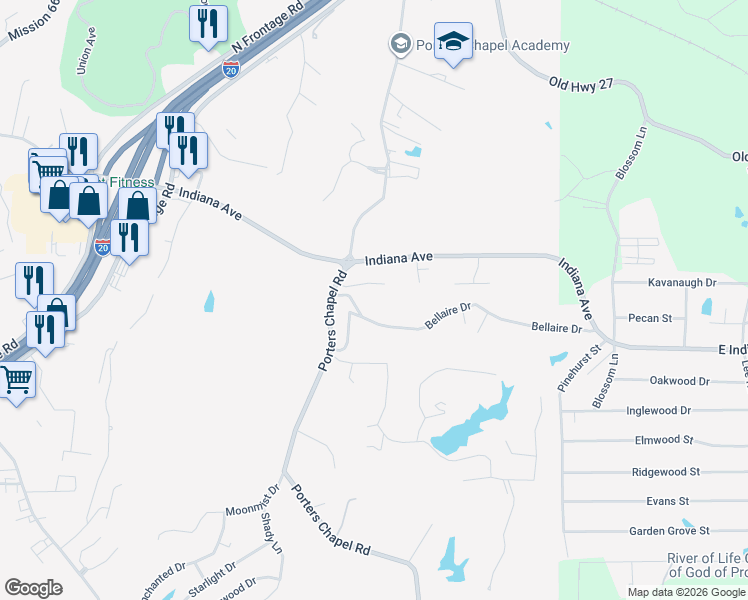 map of restaurants, bars, coffee shops, grocery stores, and more near in Vicksburg