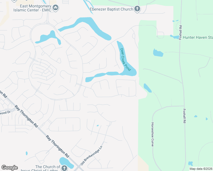 map of restaurants, bars, coffee shops, grocery stores, and more near 9221 Springwood Court in Montgomery