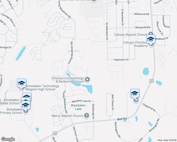 map of restaurants, bars, coffee shops, grocery stores, and more near 4013 Albion Drive in Montgomery