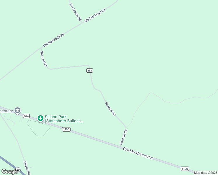 map of restaurants, bars, coffee shops, grocery stores, and more near 552 Sherrod Road in Brooklet