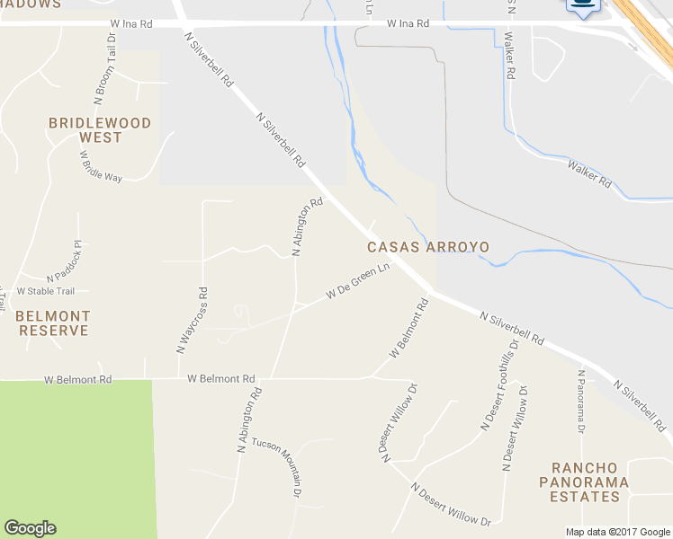 map of restaurants, bars, coffee shops, grocery stores, and more near 5440 West De Green Lane in Tucson