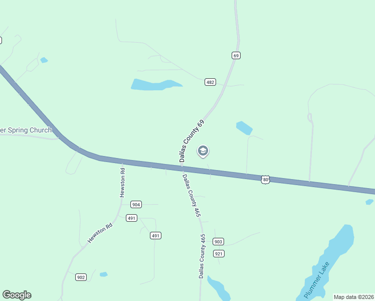 map of restaurants, bars, coffee shops, grocery stores, and more near 1658-1908 Dallas County 69 in Selma