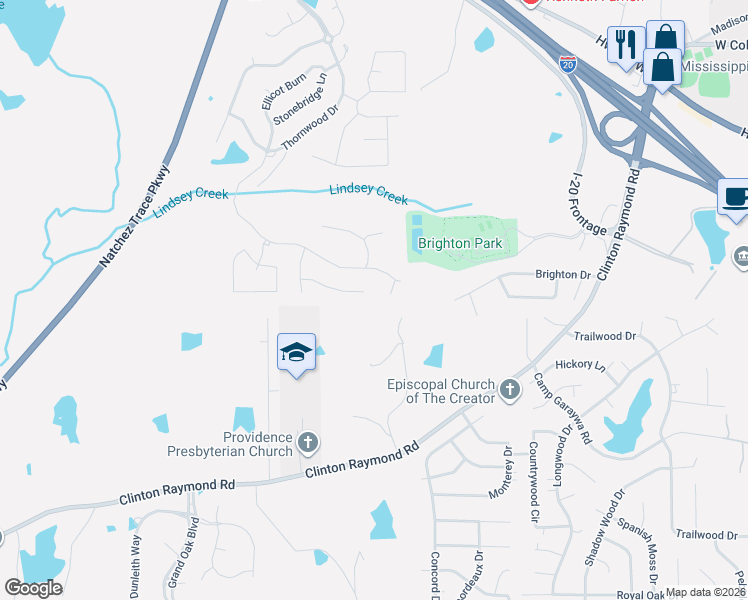 map of restaurants, bars, coffee shops, grocery stores, and more near 120 Springmeade Road in Clinton