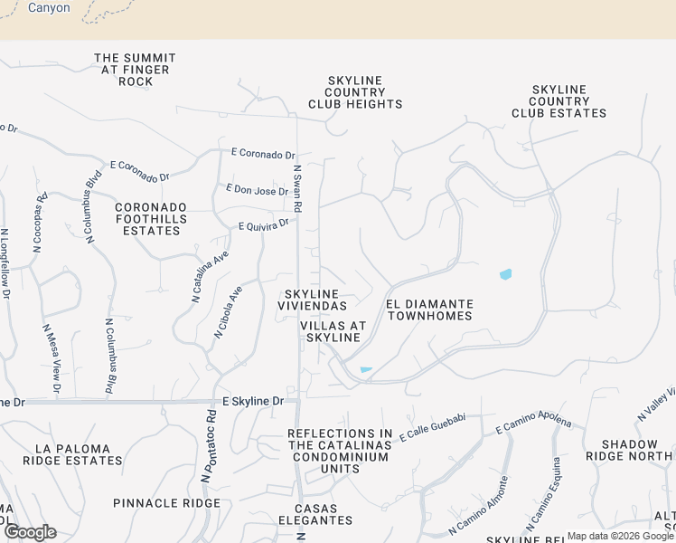 map of restaurants, bars, coffee shops, grocery stores, and more near 4757 East Cherry Hills Drive in Tucson