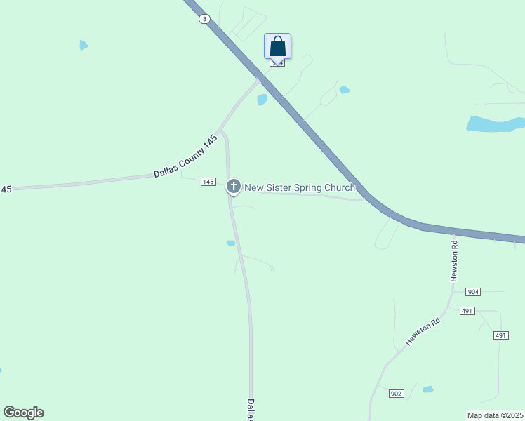 map of restaurants, bars, coffee shops, grocery stores, and more near 529 County Road 67 in Selma