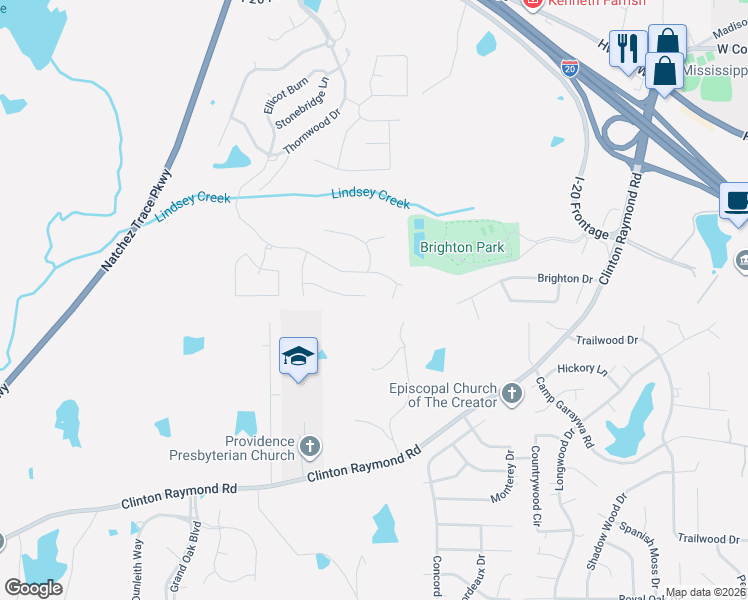 map of restaurants, bars, coffee shops, grocery stores, and more near 120 Springmeade Road in Clinton