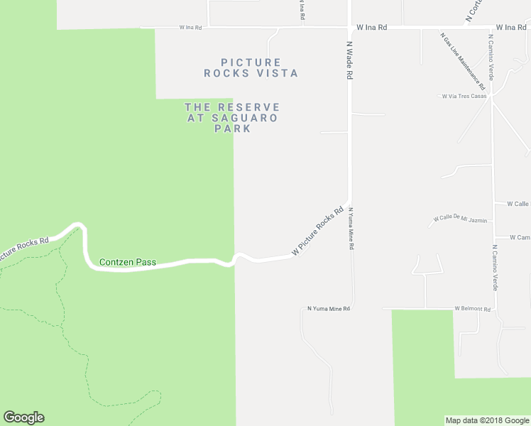map of restaurants, bars, coffee shops, grocery stores, and more near 7240 West Picture Rocks Road in Tucson