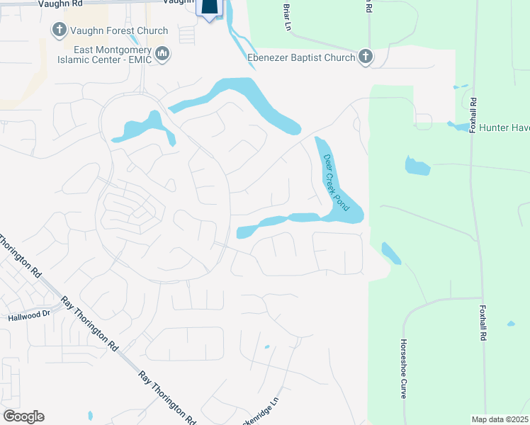 map of restaurants, bars, coffee shops, grocery stores, and more near 8856 Alderwood Way in Montgomery