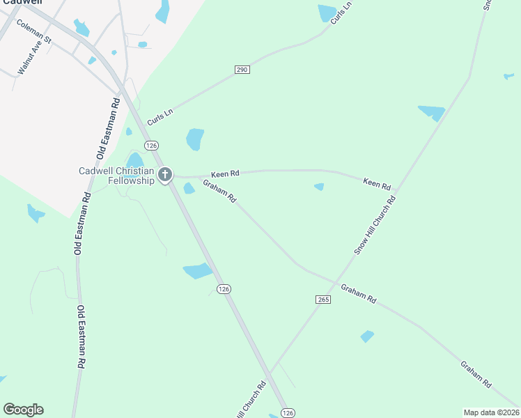 map of restaurants, bars, coffee shops, grocery stores, and more near 1140 Graham Road in Cadwell