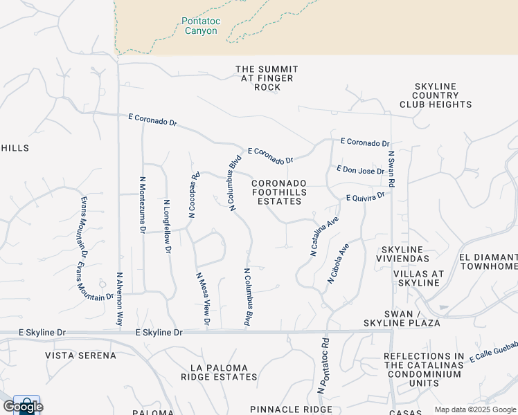 map of restaurants, bars, coffee shops, grocery stores, and more near 4300 East Havasu Road in Tucson