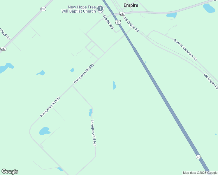 map of restaurants, bars, coffee shops, grocery stores, and more near 209 Bates Road in Cochran