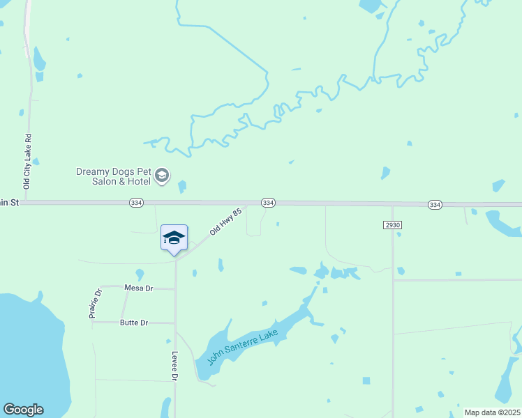 map of restaurants, bars, coffee shops, grocery stores, and more near 1317 East Main Street in Gun Barrel City