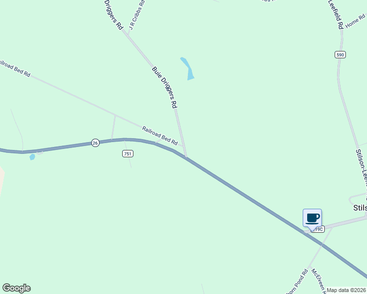 map of restaurants, bars, coffee shops, grocery stores, and more near 148-152 Buie Driggers Road in Brooklet