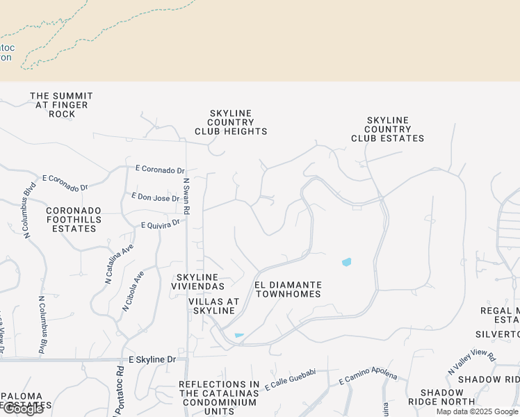 map of restaurants, bars, coffee shops, grocery stores, and more near 4855 East Winged Foot Drive in Tucson
