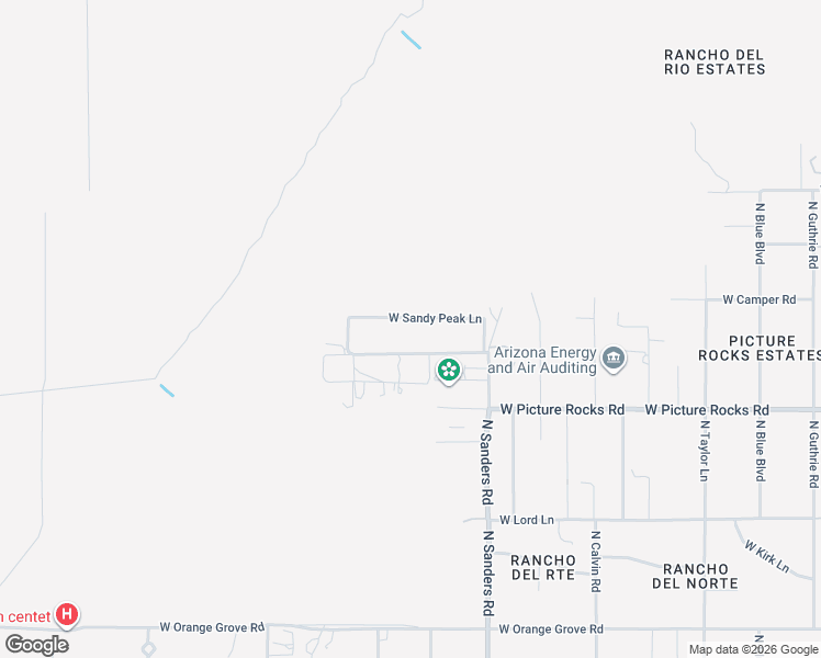 map of restaurants, bars, coffee shops, grocery stores, and more near 12739 West Sandy Peak Lane in Tucson